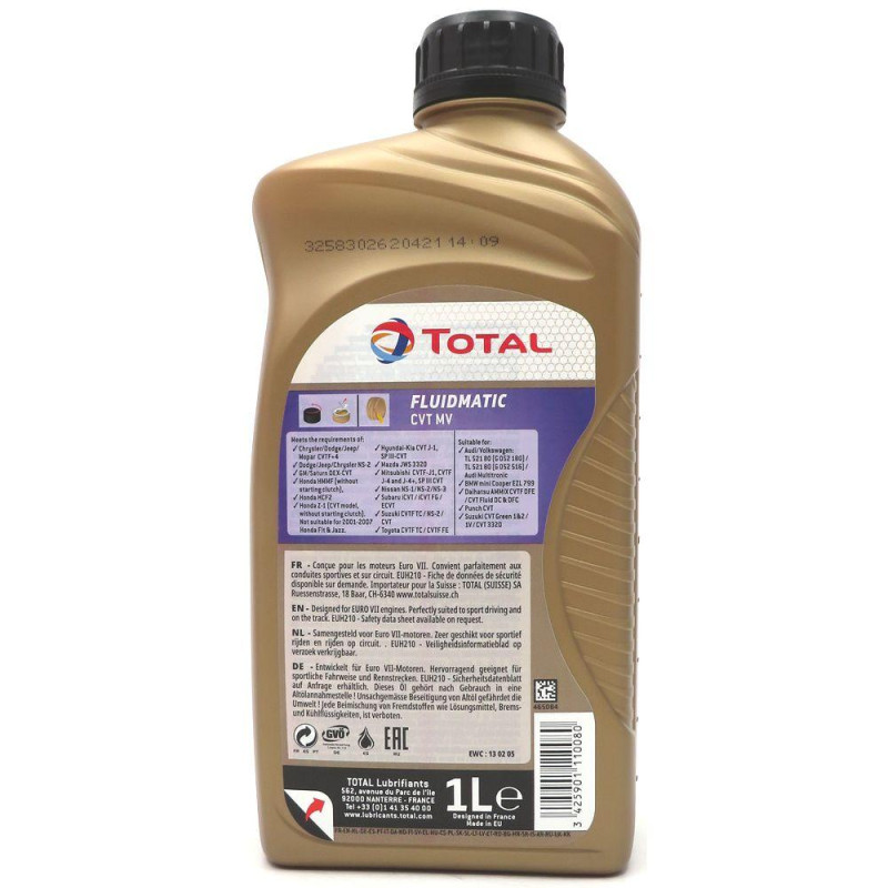 Total Fluidmatic CVT MV, 1L